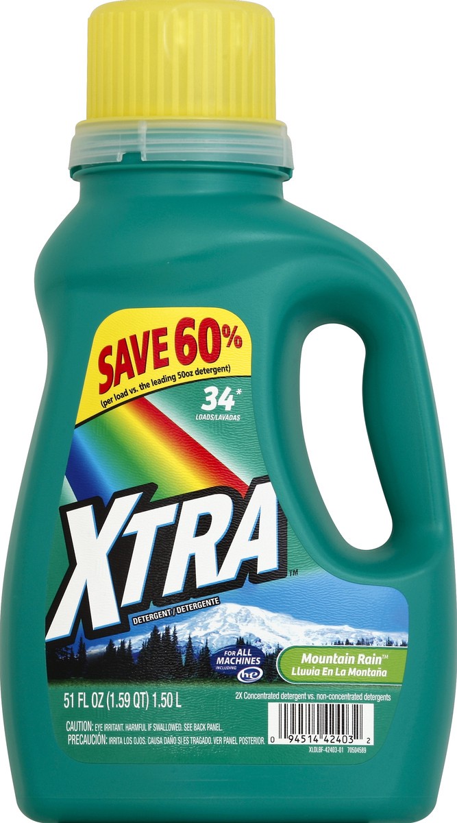 slide 1 of 5, Xtra Detergent 51 oz, 51 oz