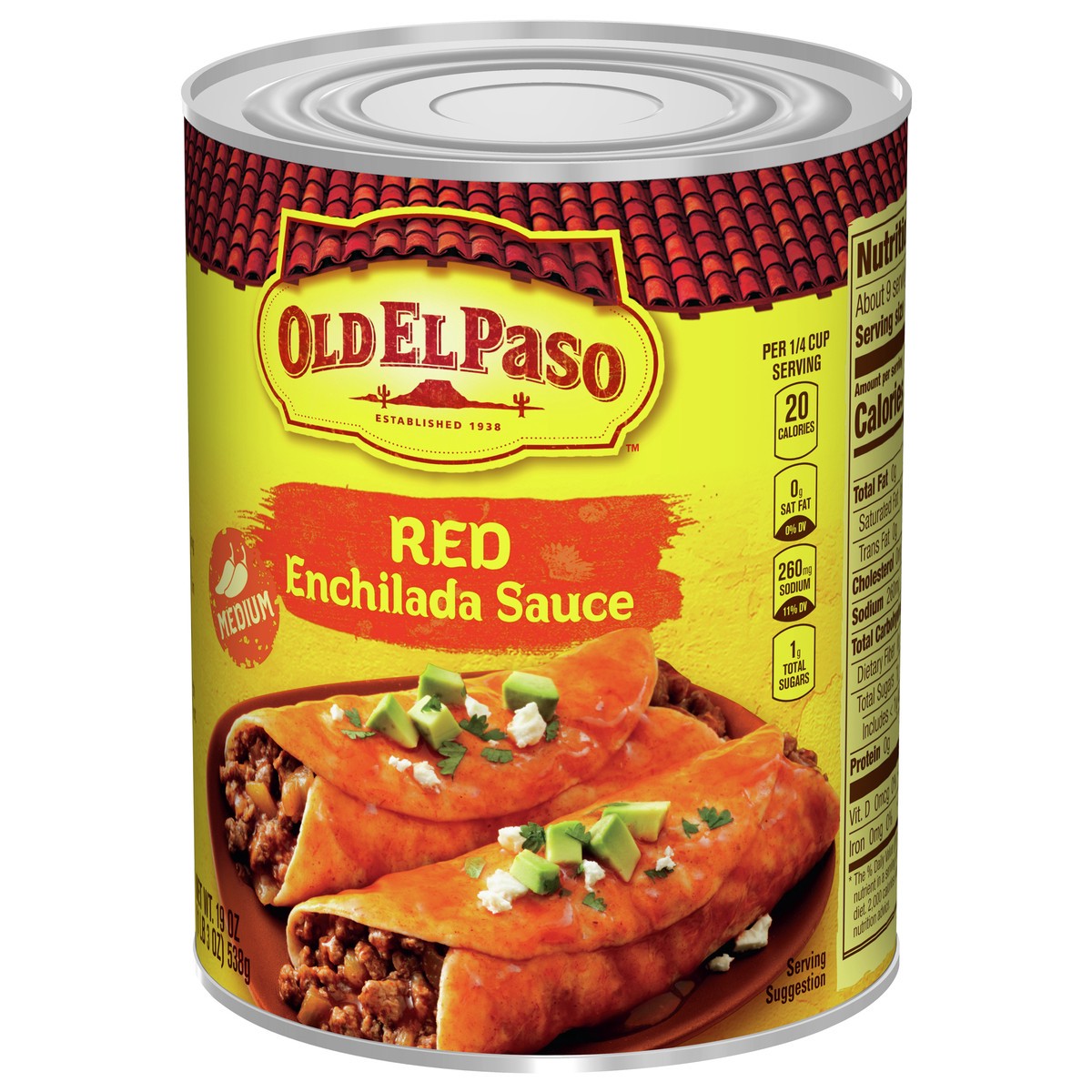 slide 9 of 9, Old El Paso Medium Red Enchilada Sauce- 19 oz, 19 oz
