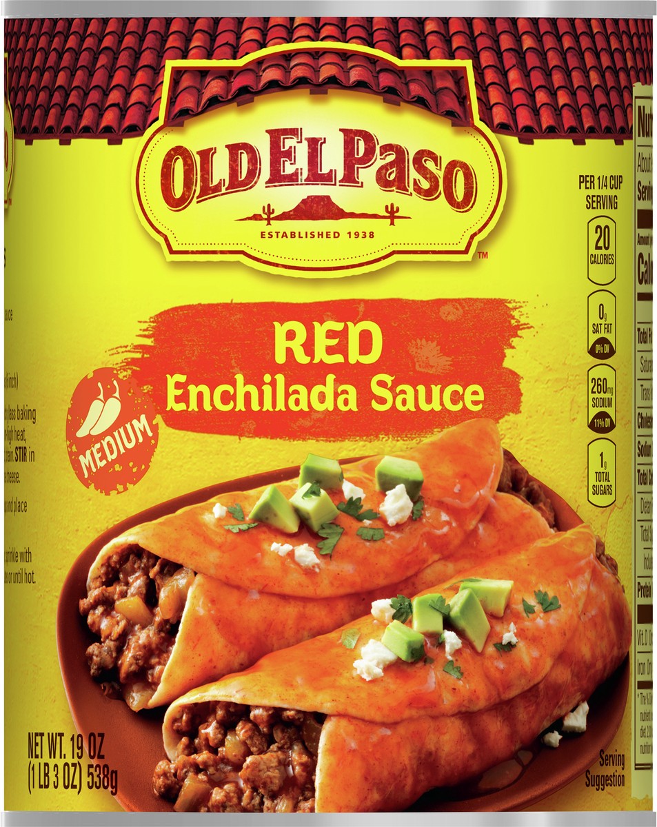 slide 8 of 9, Old El Paso Medium Red Enchilada Sauce- 19 oz, 19 oz