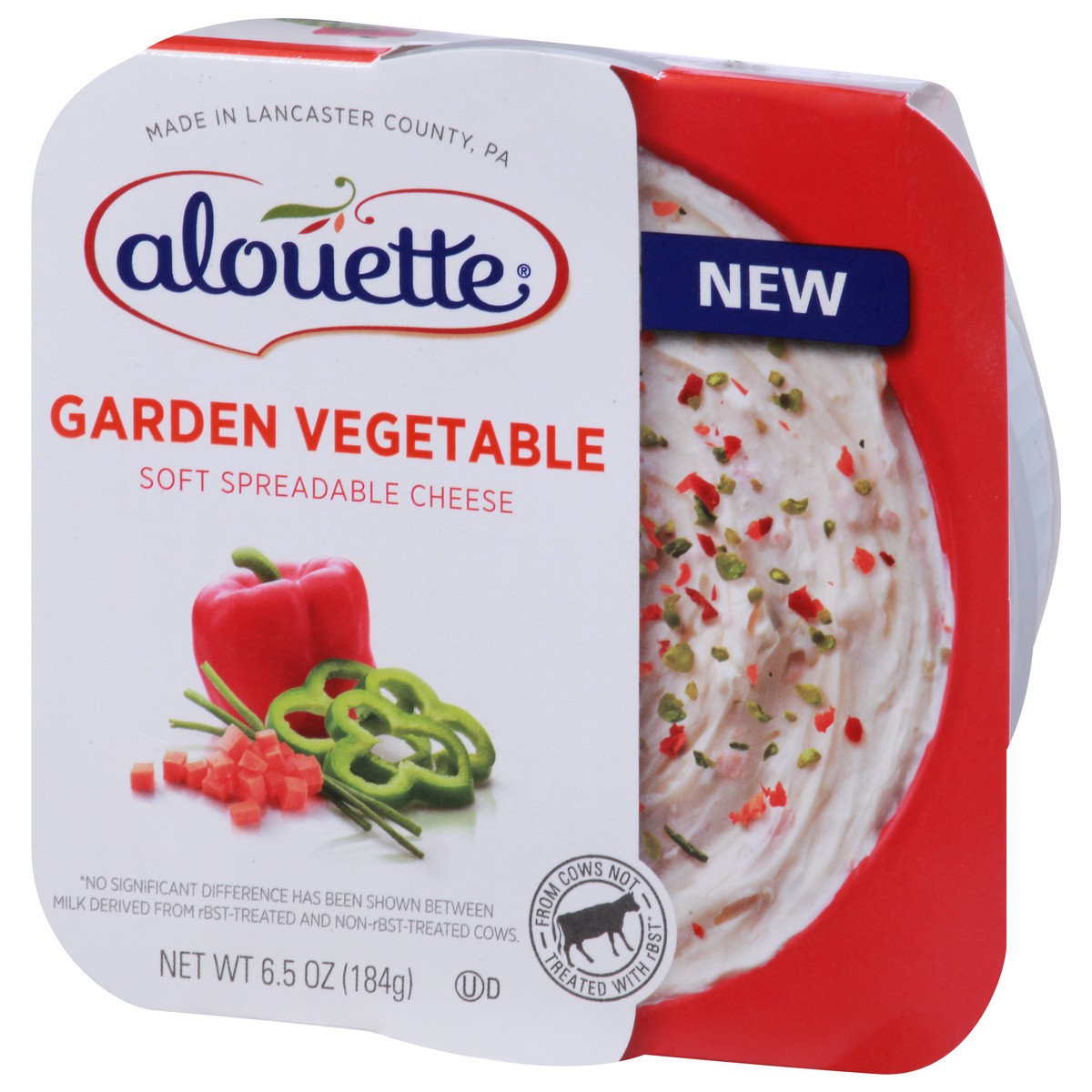 slide 14 of 14, Alouette Soft Garden Vegetable Soft Spreadable Cheese 6.5 oz, 6.5 oz