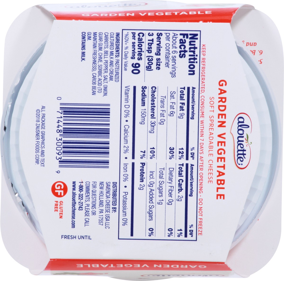 slide 3 of 14, Alouette Soft Garden Vegetable Soft Spreadable Cheese 6.5 oz, 6.5 oz