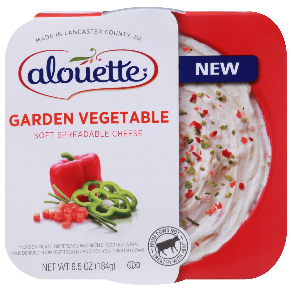 slide 13 of 14, Alouette Soft Garden Vegetable Soft Spreadable Cheese 6.5 oz, 6.5 oz