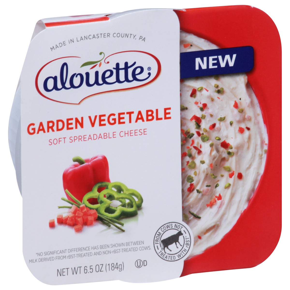 slide 12 of 14, Alouette Soft Garden Vegetable Soft Spreadable Cheese 6.5 oz, 6.5 oz