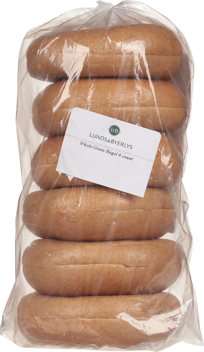 slide 13 of 14, Lunds & Byerlys Whole Grain Bagels 6 ea, 6 ct