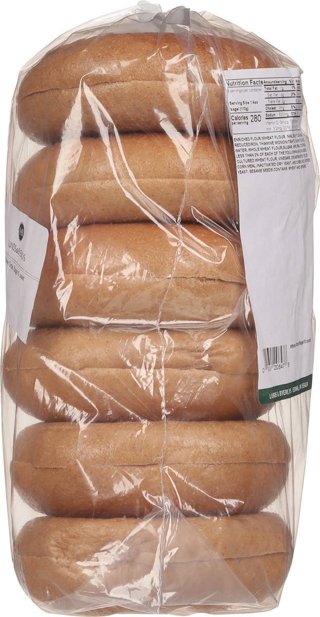 slide 5 of 14, Lunds & Byerlys Whole Grain Bagels 6 ea, 6 ct