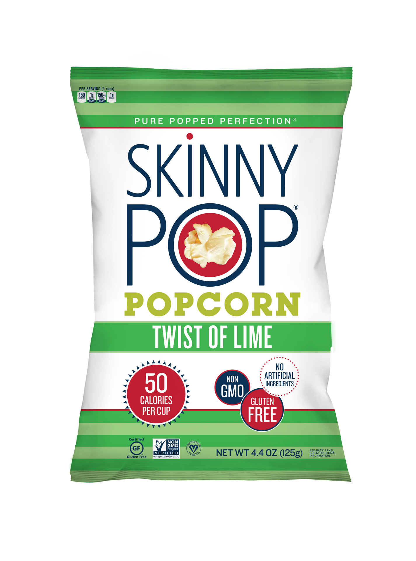 slide 1 of 13, SkinnyPop Twist of Lime, 4.4 oz