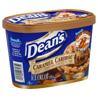 slide 1 of 4, Dean's Caramel Caribou Ice Cream, 48 oz
