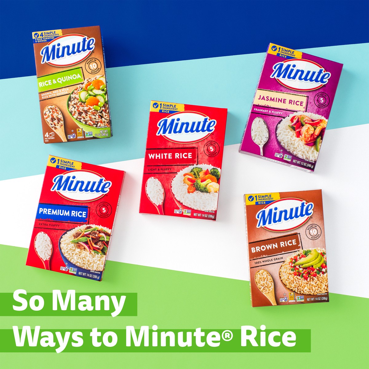 slide 11 of 11, Minute Rice, White, Light & Fluffy, 42 oz