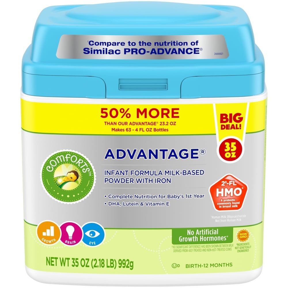 slide 1 of 1, Comforts Advantage Formula Non-GMO Value Size, 35 oz