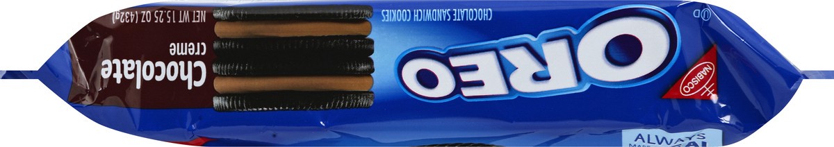 slide 2 of 6, OREO Chocolate Creme Chocolate Sandwich Cookies, 15.25 oz, 0.99 lb