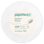 Paperbird Plates 9 Inch White Coated