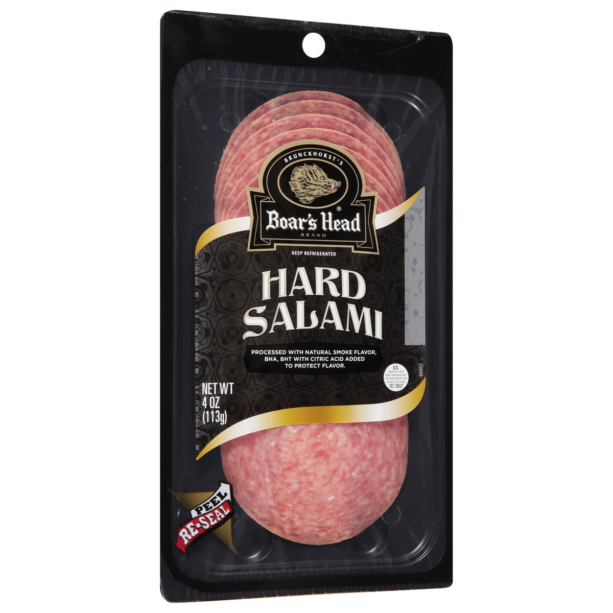 slide 8 of 9, Boar's Head Hard Salami, 4 oz