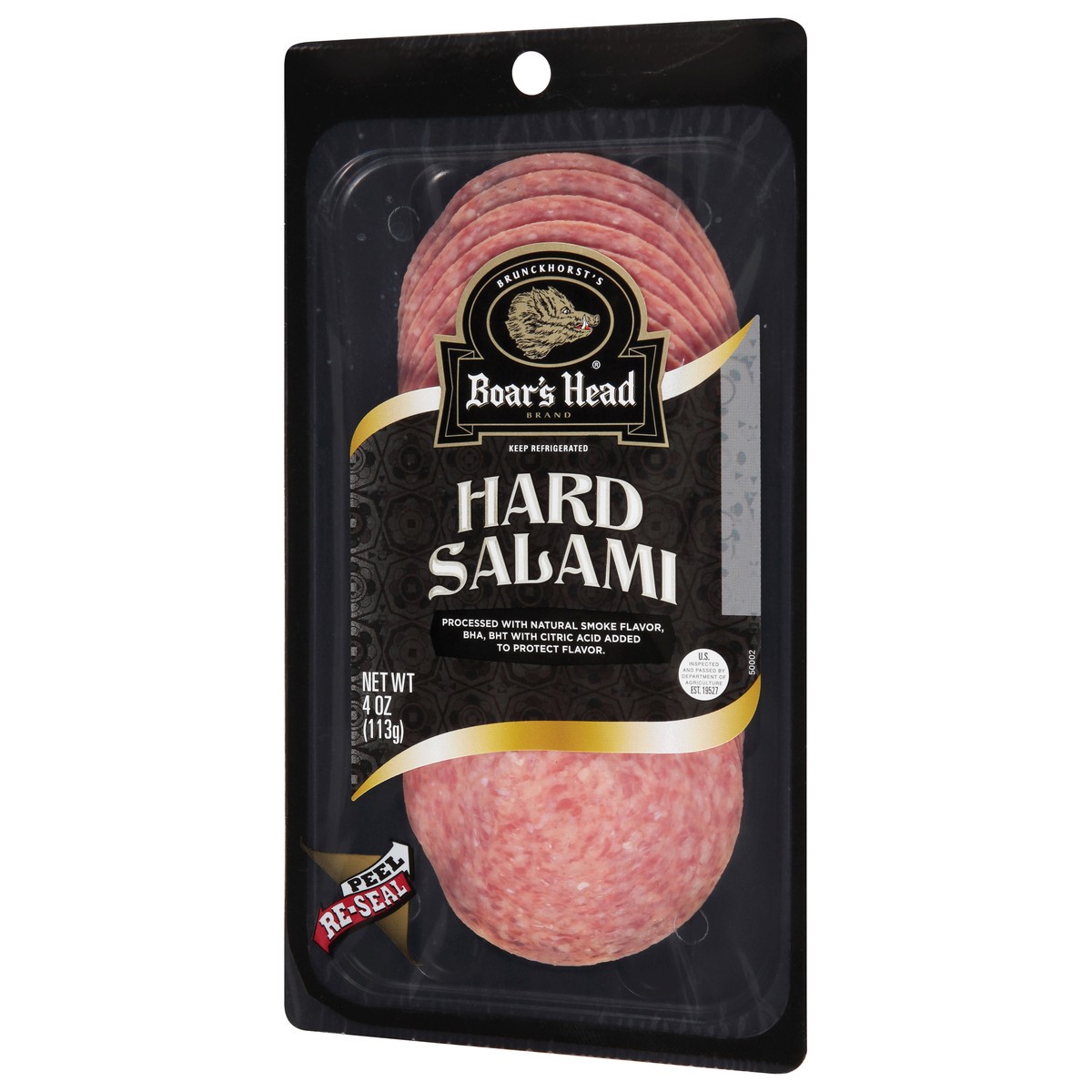 slide 9 of 9, Boar's Head Hard Salami, 4 oz