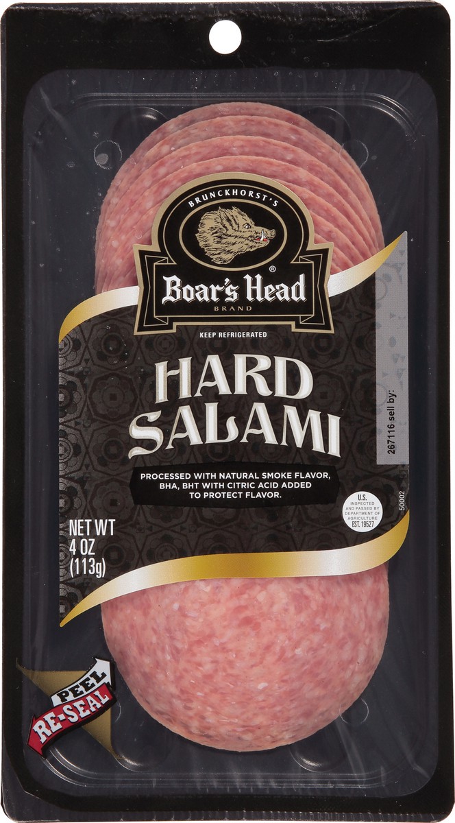 slide 7 of 9, Boar's Head Hard Salami, 4 oz