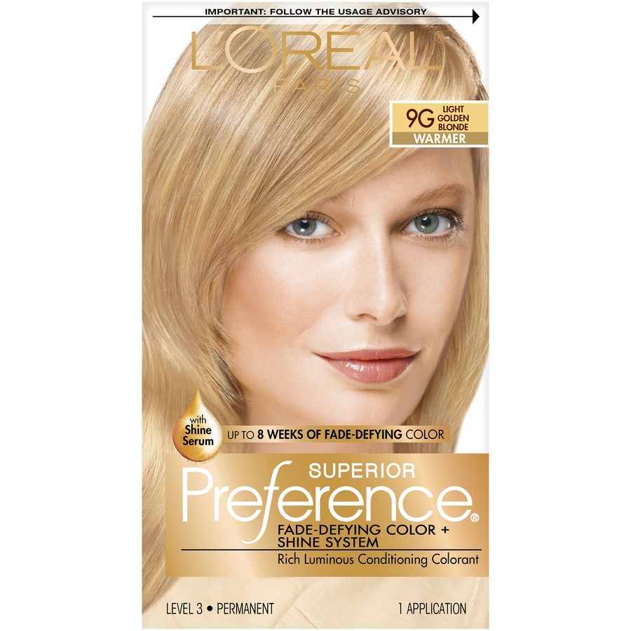 slide 7 of 8, L'Oréal Superior Preference # Light Golden Blonde Permanent Hair Dye, 1 ct