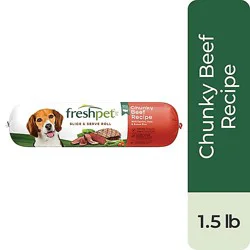 Freshpet Healthy And Natural Dog Food Fresh Beef Roll - 1.5 Lb