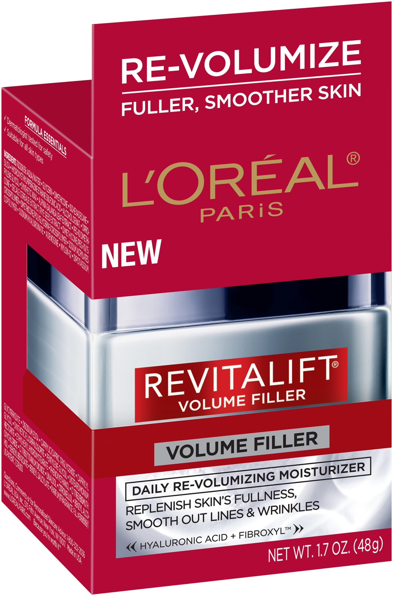 slide 3 of 8, L'Oréal Paris Revitalift Volume Filler Daily Re-Volumizing Moisturizer, 1.7 oz