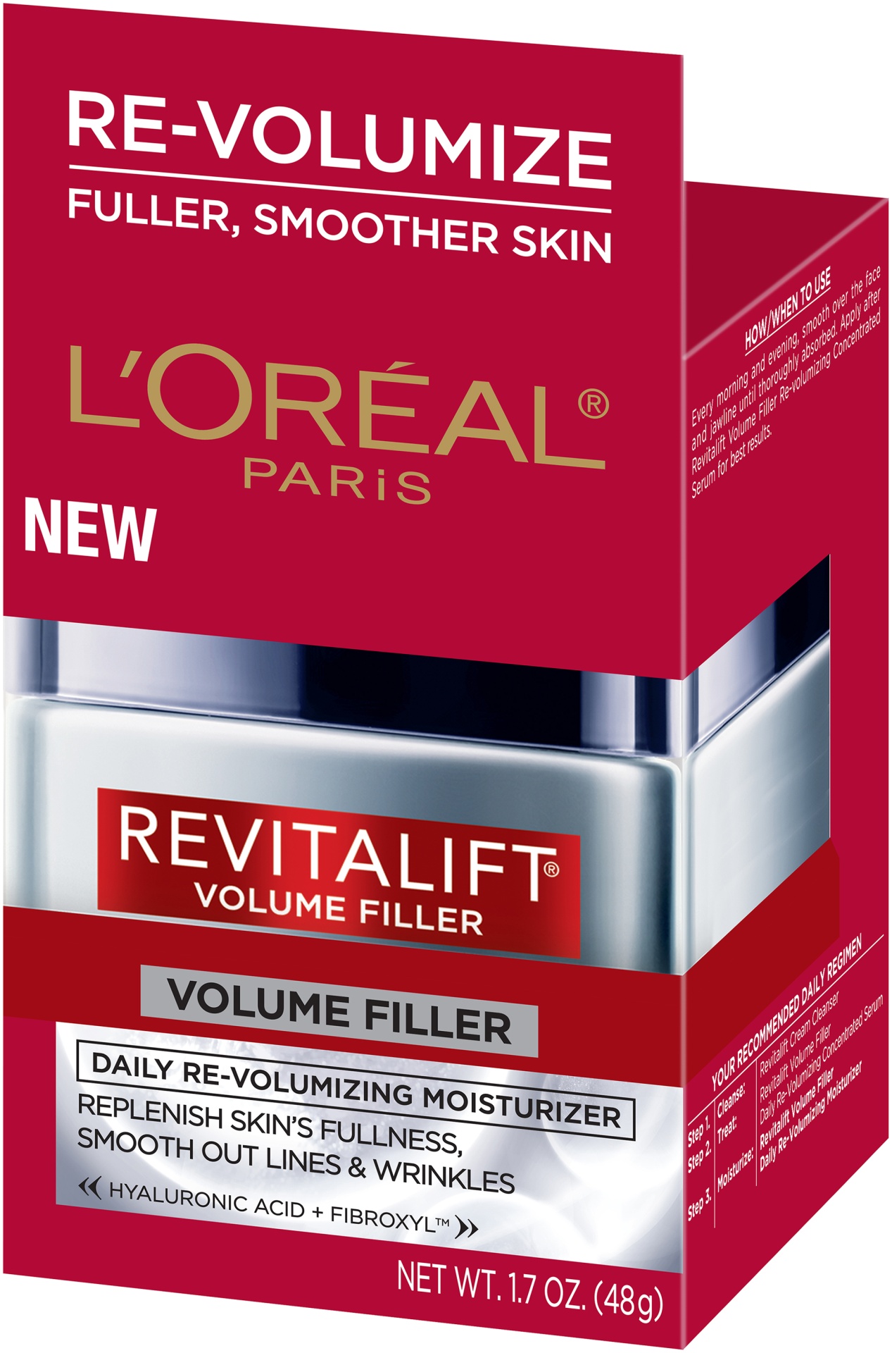 slide 7 of 8, L'Oréal Paris Revitalift Volume Filler Daily Re-Volumizing Moisturizer, 1.7 oz