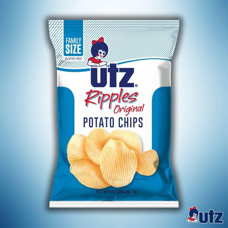 slide 3 of 5, Utz Ripples Original Potato Chips - 7.75oz, 7.75 oz