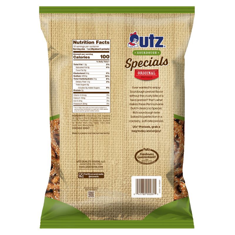slide 2 of 5, Utz Sourdough Specials Pretzels - 16oz, 16 oz
