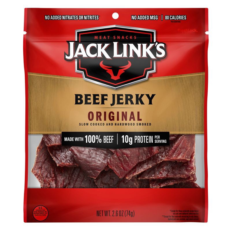 slide 1 of 8, Jack Link's Original Beef Jerky - 2.6oz, 2.6 oz
