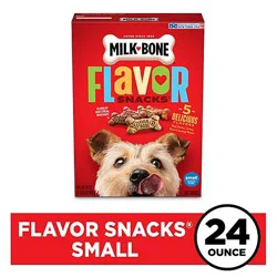 Milk-Bone Flavor Snacks Dog Snacks For All Sizes Small 5 Meaty Flavors Box - 24 Oz