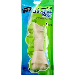 Signature Pet Care Dog Chew Rawhide Bone Knotted 9 Inch For Large Breed Dogs - Each