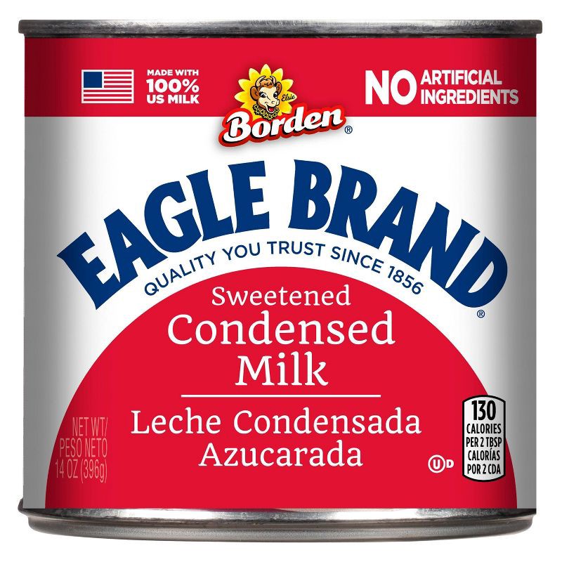 slide 1 of 5, Borden Eagle Brand Sweetened Condensed Milk - 14oz, 14 oz