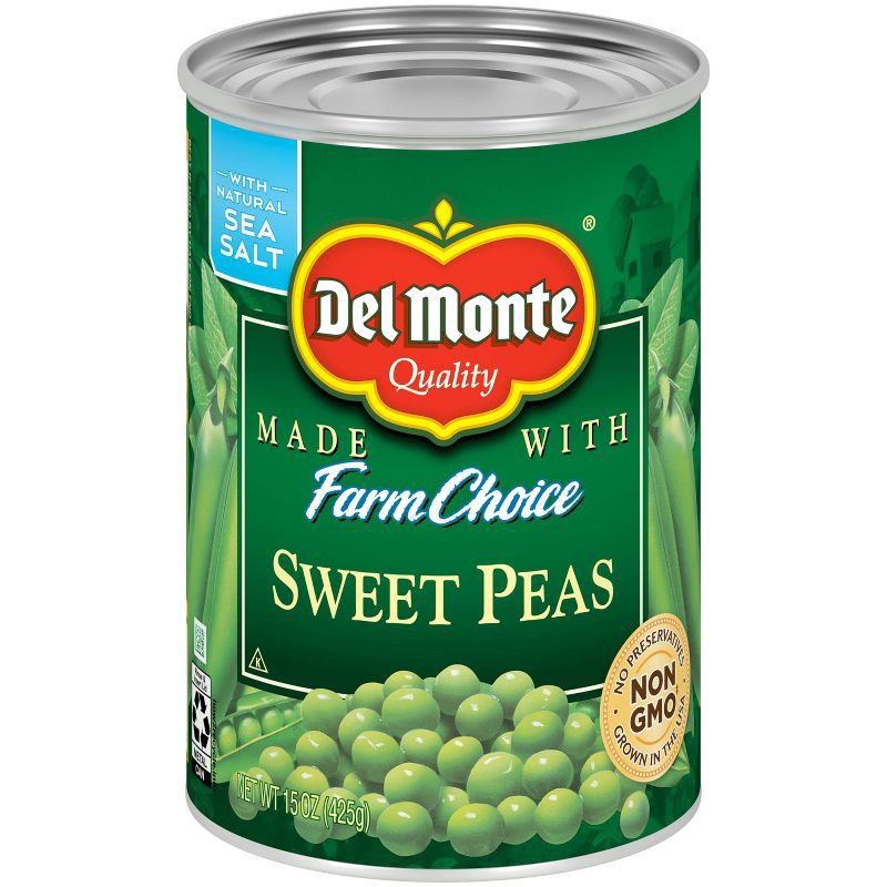 slide 1 of 4, Del Monte Sweet Peas - 15oz, 15 oz