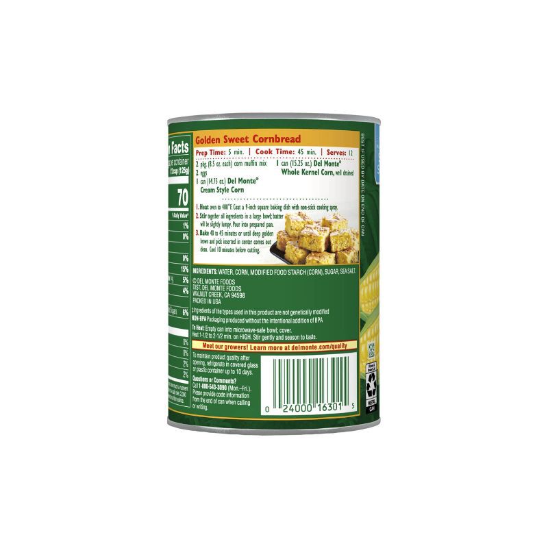 slide 3 of 4, Del Monte Creamed Corn - 14.75oz, 14.75 oz