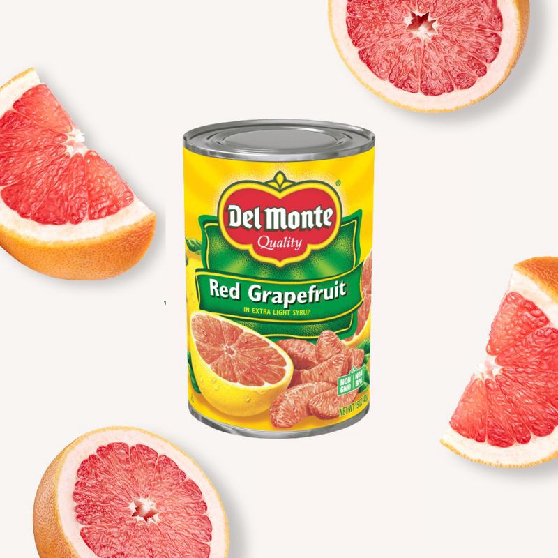 slide 4 of 4, Del Monte Red Grapefruit Sections in Light Syrup 15oz, 15 oz