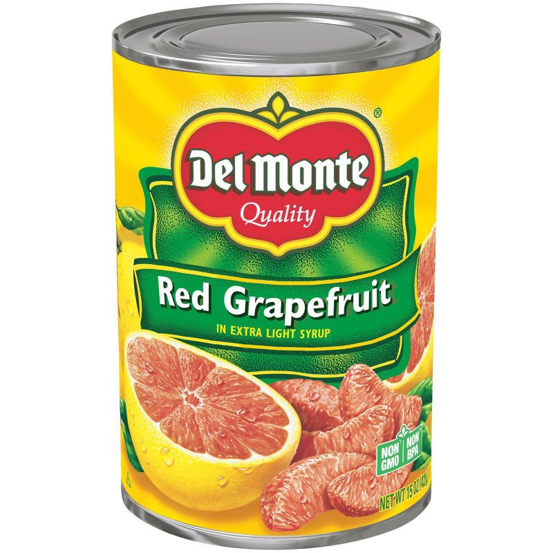 slide 1 of 4, Del Monte Red Grapefruit Sections in Light Syrup 15oz, 15 oz
