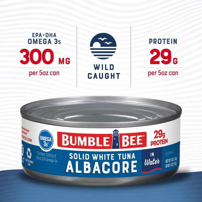 slide 7 of 9, Bumble Bee Solid White Albacore Tuna in Water - 5oz, 5 oz