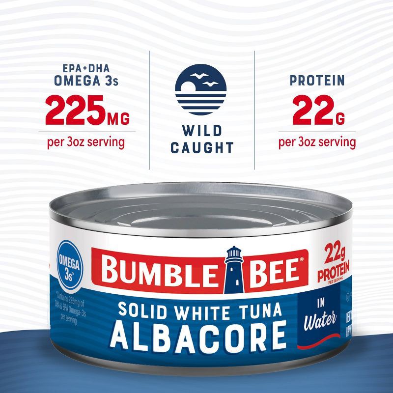 slide 8 of 10, Bumble Bee Solid White Albacore Tuna in Water - 12oz, 12 oz