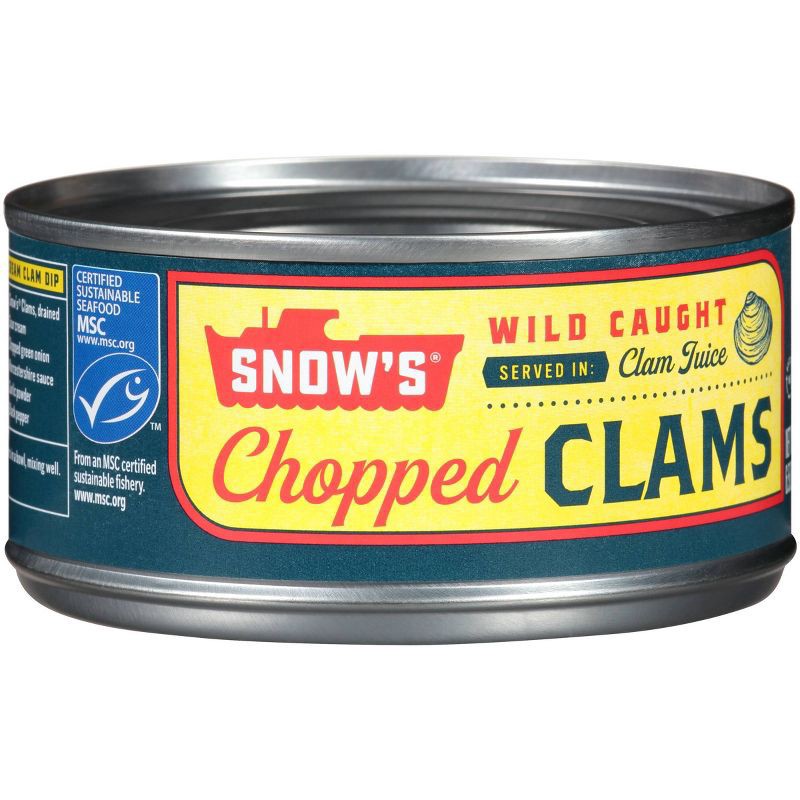 slide 3 of 5, Snow's Chopped Clams - 6.5oz, 6.5 oz