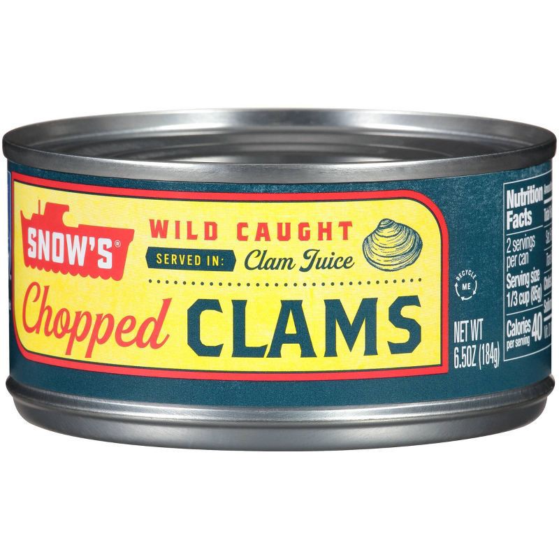 slide 4 of 5, Snow's Chopped Clams - 6.5oz, 6.5 oz