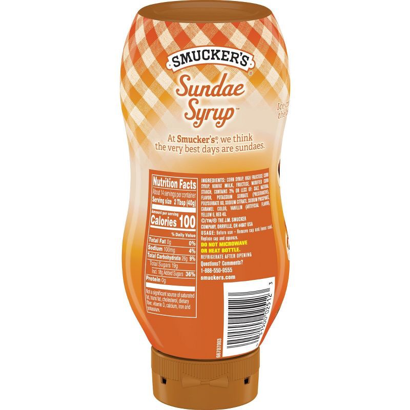slide 2 of 4, Smucker's Sundae Syrup Caramel Flavored Syrup - 20oz, 20 oz