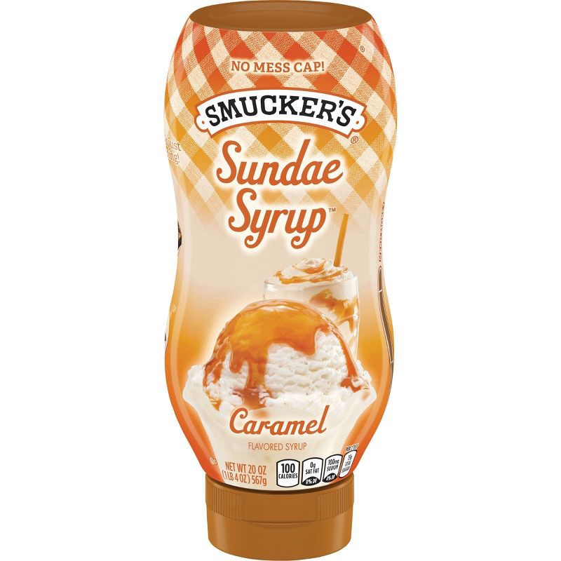 slide 1 of 4, Smucker's Sundae Syrup Caramel Flavored Syrup - 20oz, 20 oz