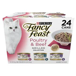 Fancy Feast Grilled Turkey Feast In Gravy Cat Wet Food - 24-3 Oz