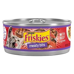 Friskies Cat Food Wet Meaty Bits Beef - 5.5 Oz