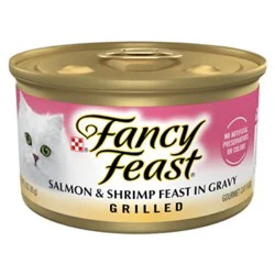 Fancy Feast Grilled Salmon & Shrimp Cat Wet Food - 3 Oz