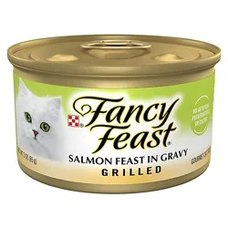 Purina Fancy Feast Grilled Wet Cat Salmon Feast In Gravy - 3 Oz