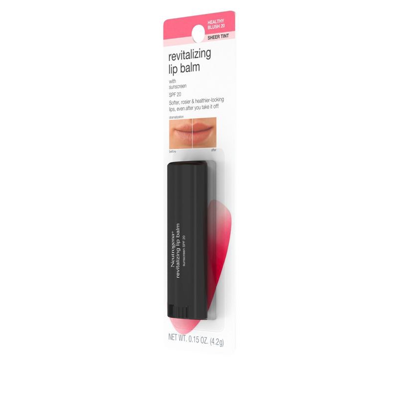 slide 5 of 7, Neutrogena Revitalizing and Moisturizing Tinted Lip Balm, SPF 20 - 20 Blush - 0.15oz, 0.15 oz