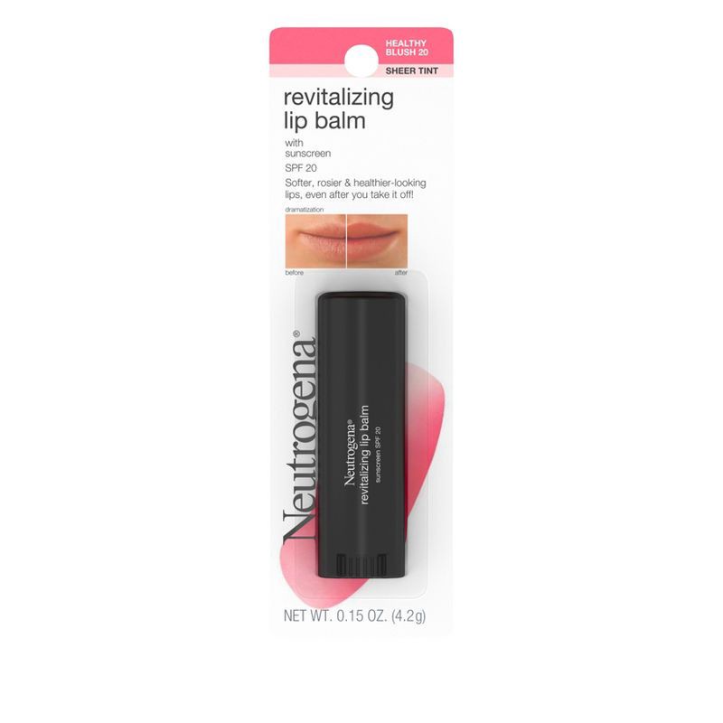 slide 1 of 7, Neutrogena Revitalizing and Moisturizing Tinted Lip Balm, SPF 20 - 20 Blush - 0.15oz, 0.15 oz