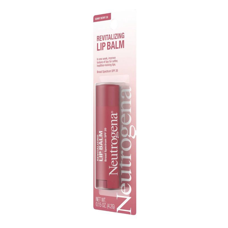 slide 5 of 6, Neutrogena Revitalizing and Moisturizing Tinted Lip Balm, SPF 20 - 30 Sunny Berry - 0.15oz, 0.15 oz