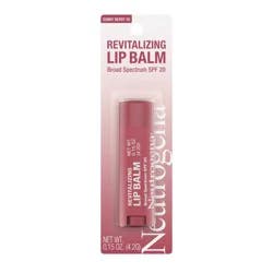 Neutrogena Revitalizing and Moisturizing Tinted Lip Balm, SPF 20 - 30 Sunny Berry - 0.15oz