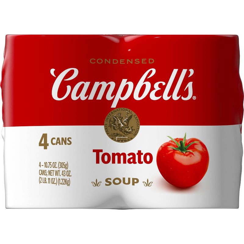 slide 9 of 13, Campbell's Condensed Tomato Soup - 42oz/4ct, 42 oz, 4 ct