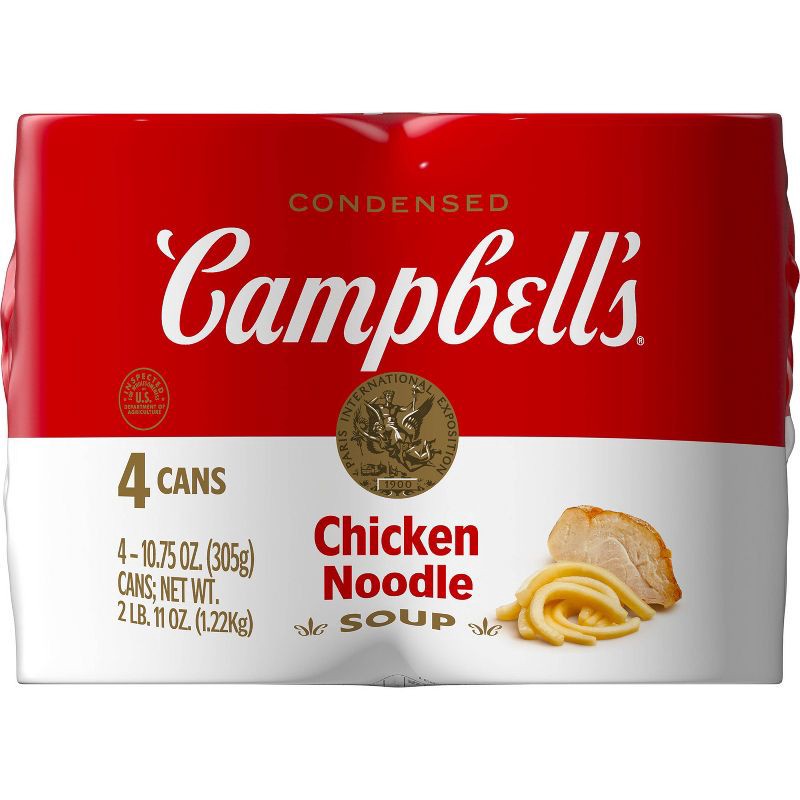 slide 12 of 13, Campbell's Condensed Chicken Noodle Soup - 42oz/4pk, 42 oz, 4 ct