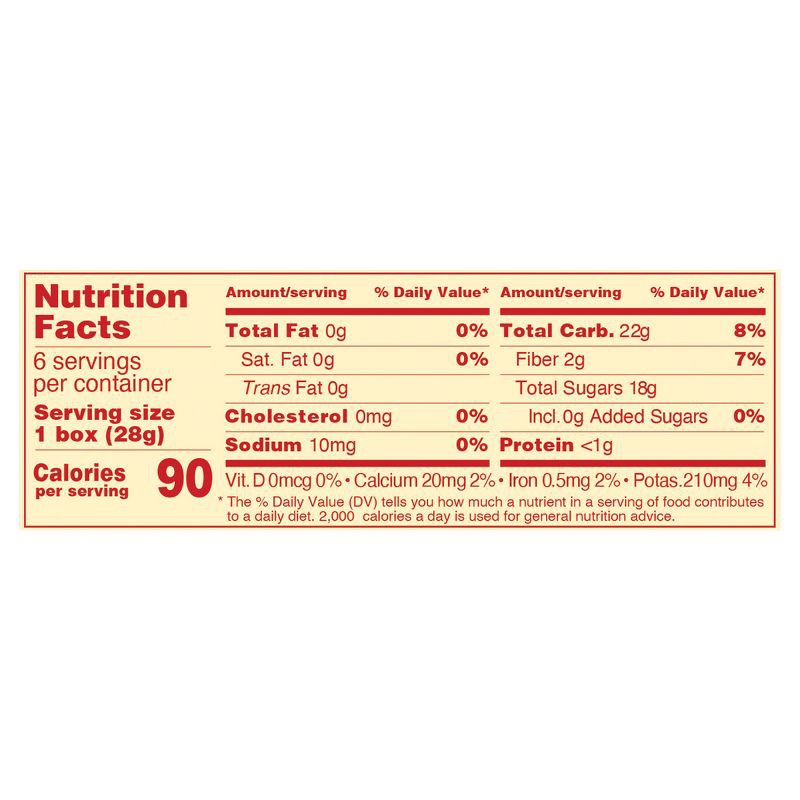 slide 5 of 8, Sun-Maid California Sun-Dried Raisins - 1oz/6ct, 1 oz, 6 ct