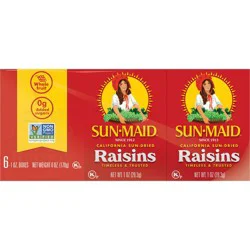 Sun-Maid California Sun-Dried Raisins - 1oz/6ct